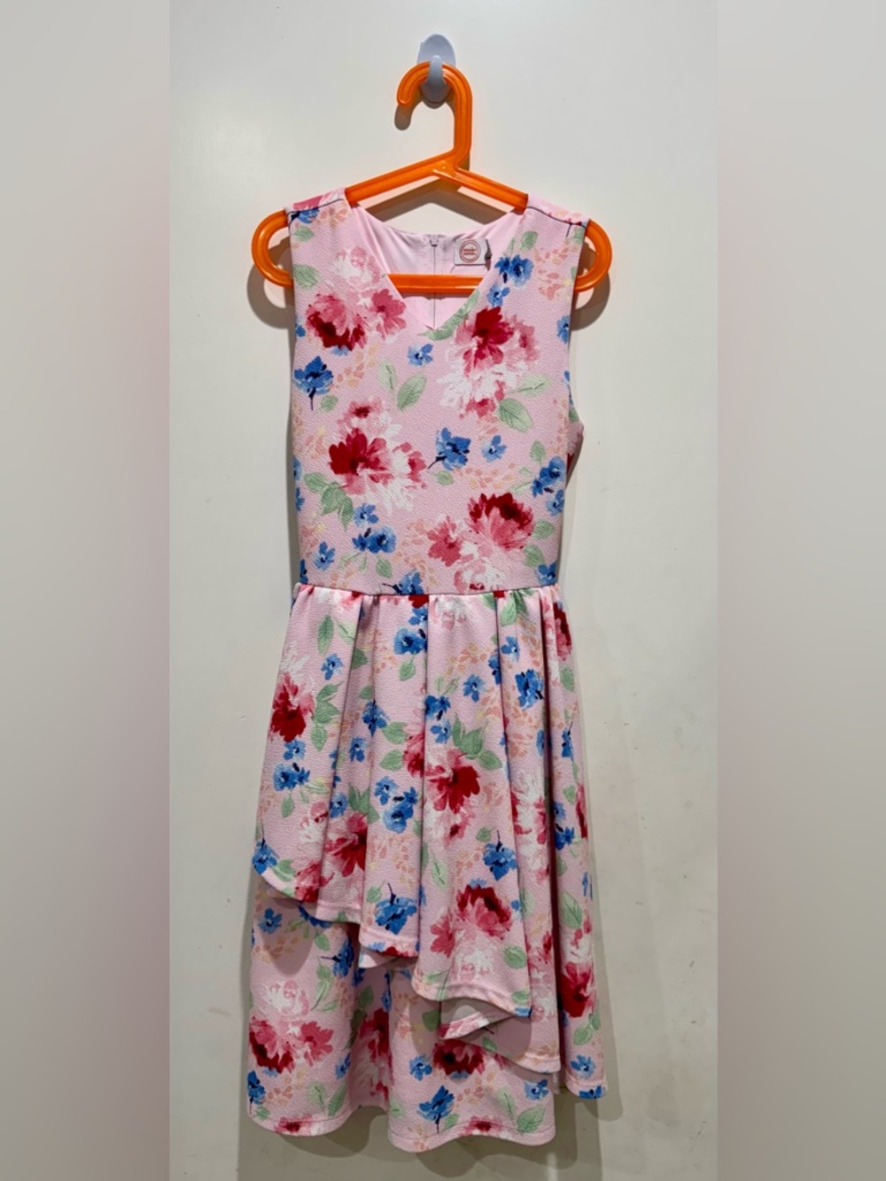 Wonder Nation Girls Pink Floral Party Dress